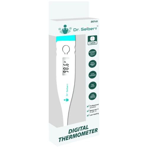 Dr. Seibert Dr. Seibert Digital Thermometer DST-01 FDA Registered Professional Accuracy Beep Alarm with 12 Month Warrenty