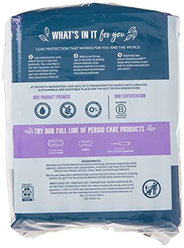 Seventh Generation Seventh Generation Maxi Pads, Overnight with wings, Free & Clear Chlorine Free Maxi Pads, 14ct