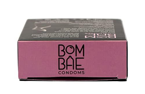 BOMBAE BOMBAE condoms Cotton Candy 3 in 1, Pack of 10 condoms for men family pack flavour Combo Pack of 10 (10 pieces per pack) 100 dotted condom combo pack offer men extra dotted, ribbed