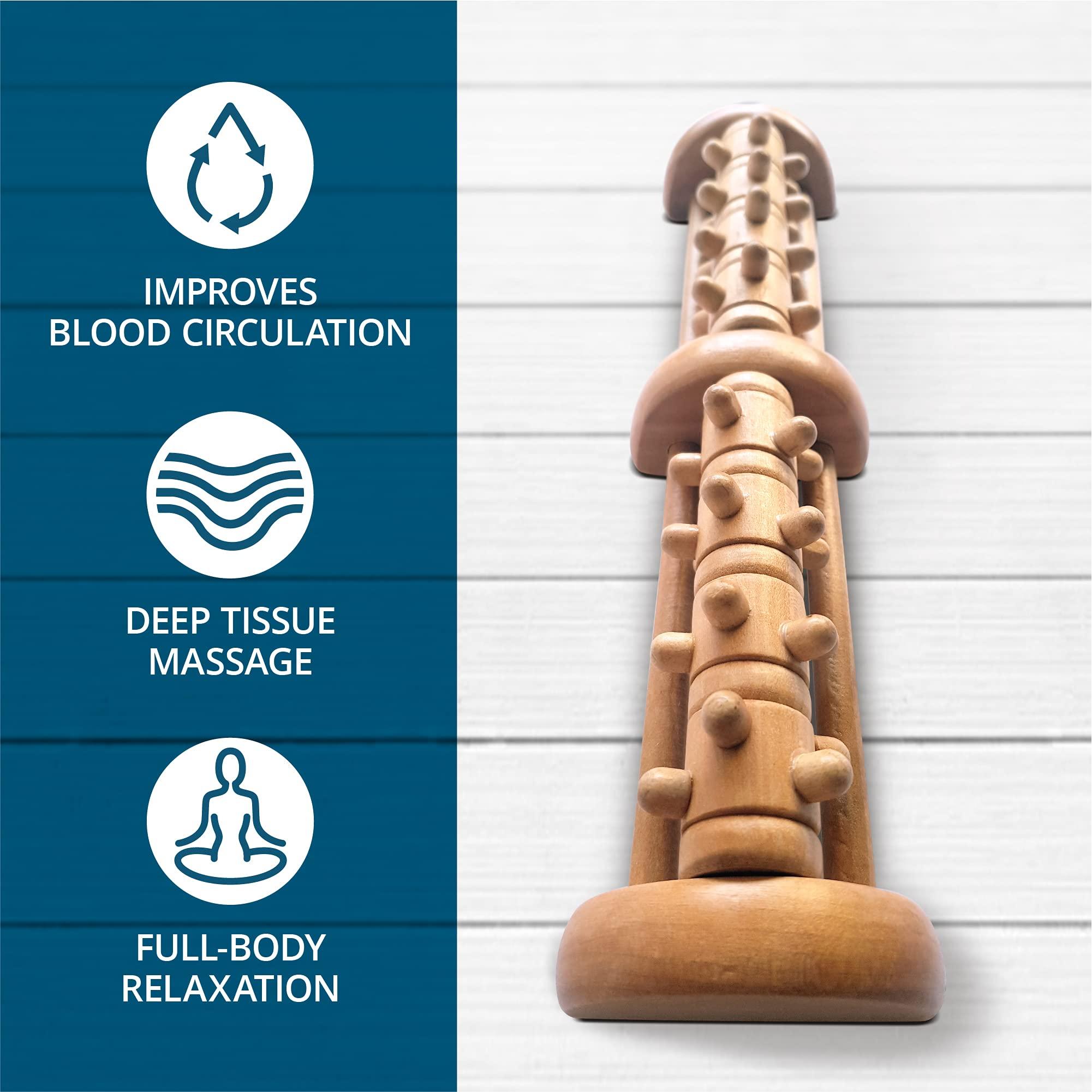 TheraFlow TheraFlow Deep Tissue Acupressure Foot & Heel Massager Roller (Dual Foot) - Reflexology Tool For Myofascial Release & Trigger Point Acupressure