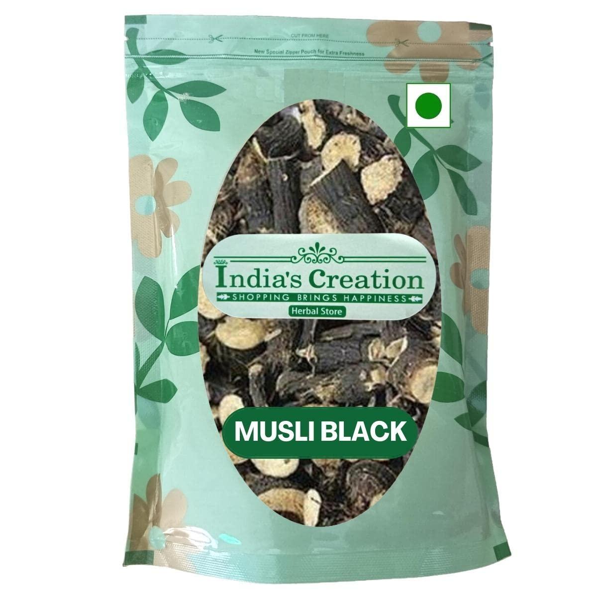 Generic Musli Black-Kali Musli-Curculigo orchioides-Siyah Musli-Raw Herbs-Shyam Musli-Single Herbs-Jadi Buti (100 Gram)