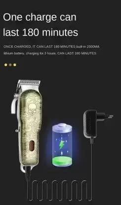 DALING DALING Men Dl-1319 Cordless Led Display 3 Hours Runtime Hair Clipper Trimmer 180 Min Runtime 15 Length Settings