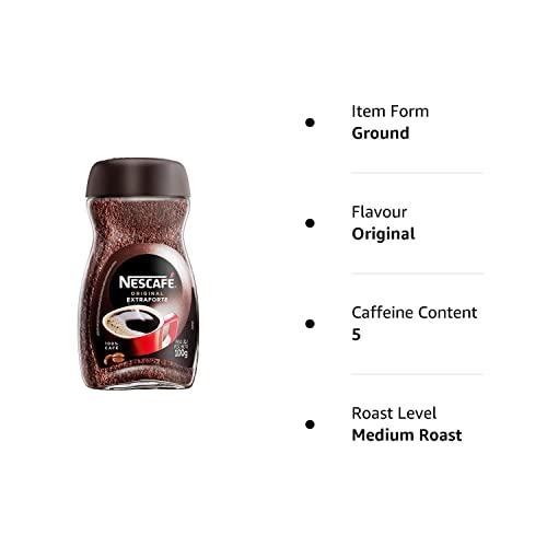 Nescafé Nescafe Original Extra Forte Coffee 100% Cafe, Ground, Glass Bottle, 3.53 Oz 100 G