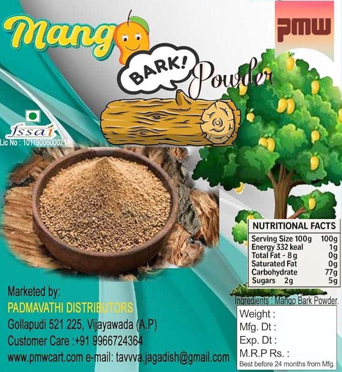 pmw PMW - Mango Bark Powder - Jar Pack - Natural Mango Tree Bark Powder - 100 Grams