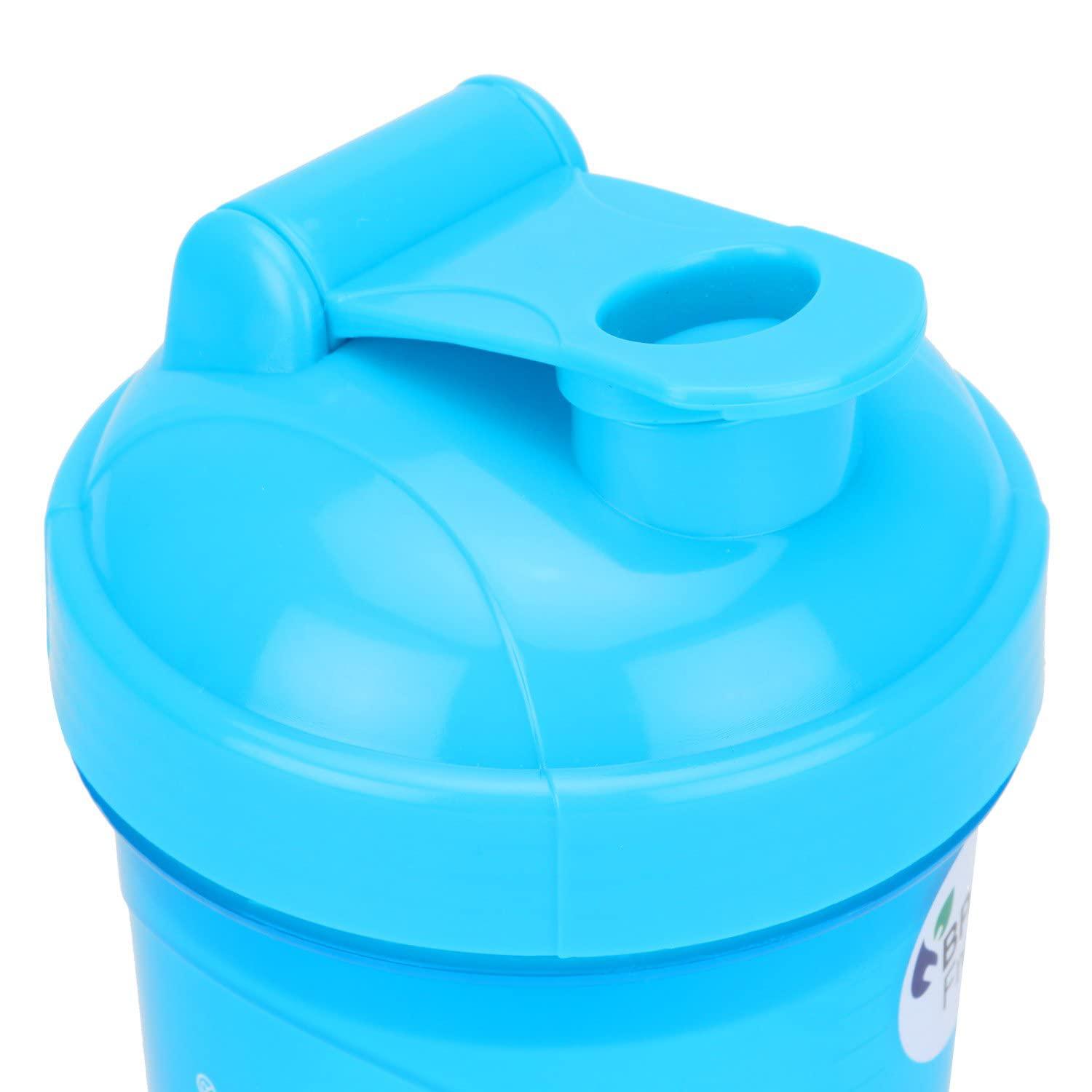 SportsFuel Sports Fuel Shaker Bottles Workout Supplement Protein Shake Gym Water Bottle Gym Sipper Bottle for Men & Women, BPA Free (700 ml) (Blue)