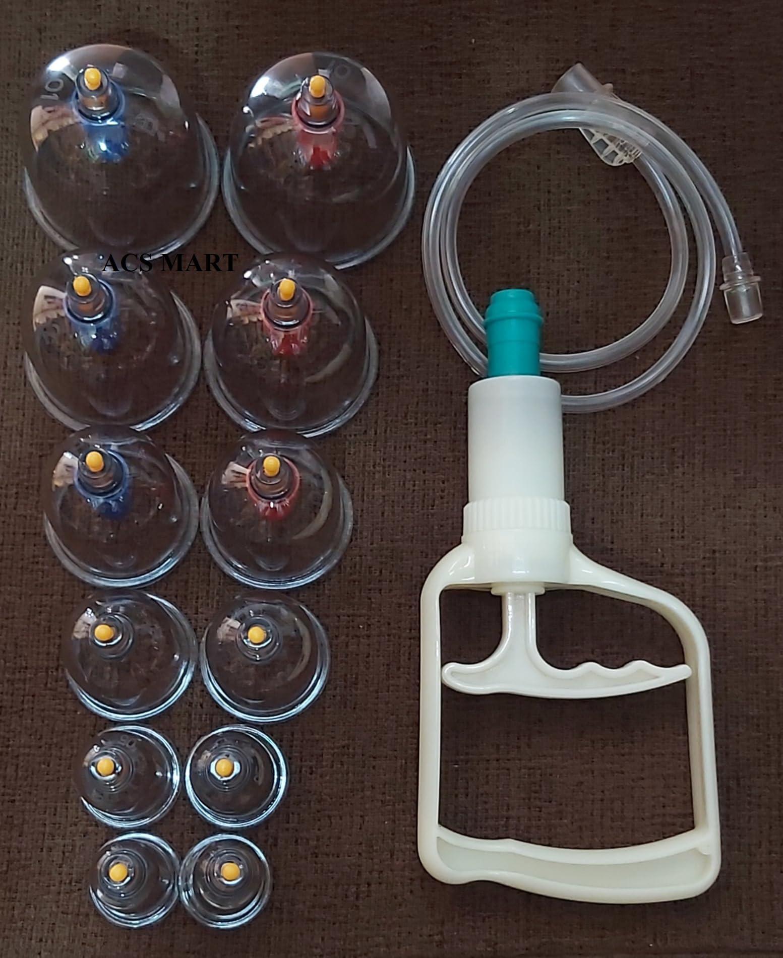 ACS MART ACS MART Vacuum Cupping Set C12 Premium 12 Magnetic Cups with Gun