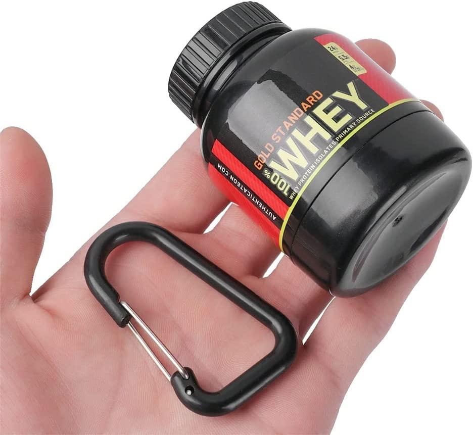 serveuttam Serveuttam Whey Protein Powder Container Keychain - Easy to Carry Protein Powder in Gym | Portable Funnel Supplement Powder (2)