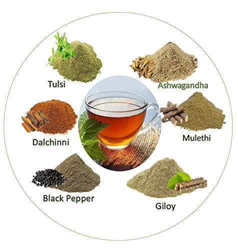 Organicgreen Herb Organicgreen Herb Mix Kadha/Kwath Powder Pack of 200GM Giloy | Tulsi| Ashwagandha| Mulethi| Kali Mirch| Dalchini stick Powder