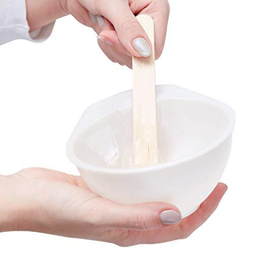 Noverlife 500 Pcs Wax Applicator Sticks, Large Popsicle Sticks, Wooden Craft Eyebrow Waxing Sticks Salon Wax Spatula for Hair Removal on Nose Ear Face Mustache Bikini Lip 5.9"