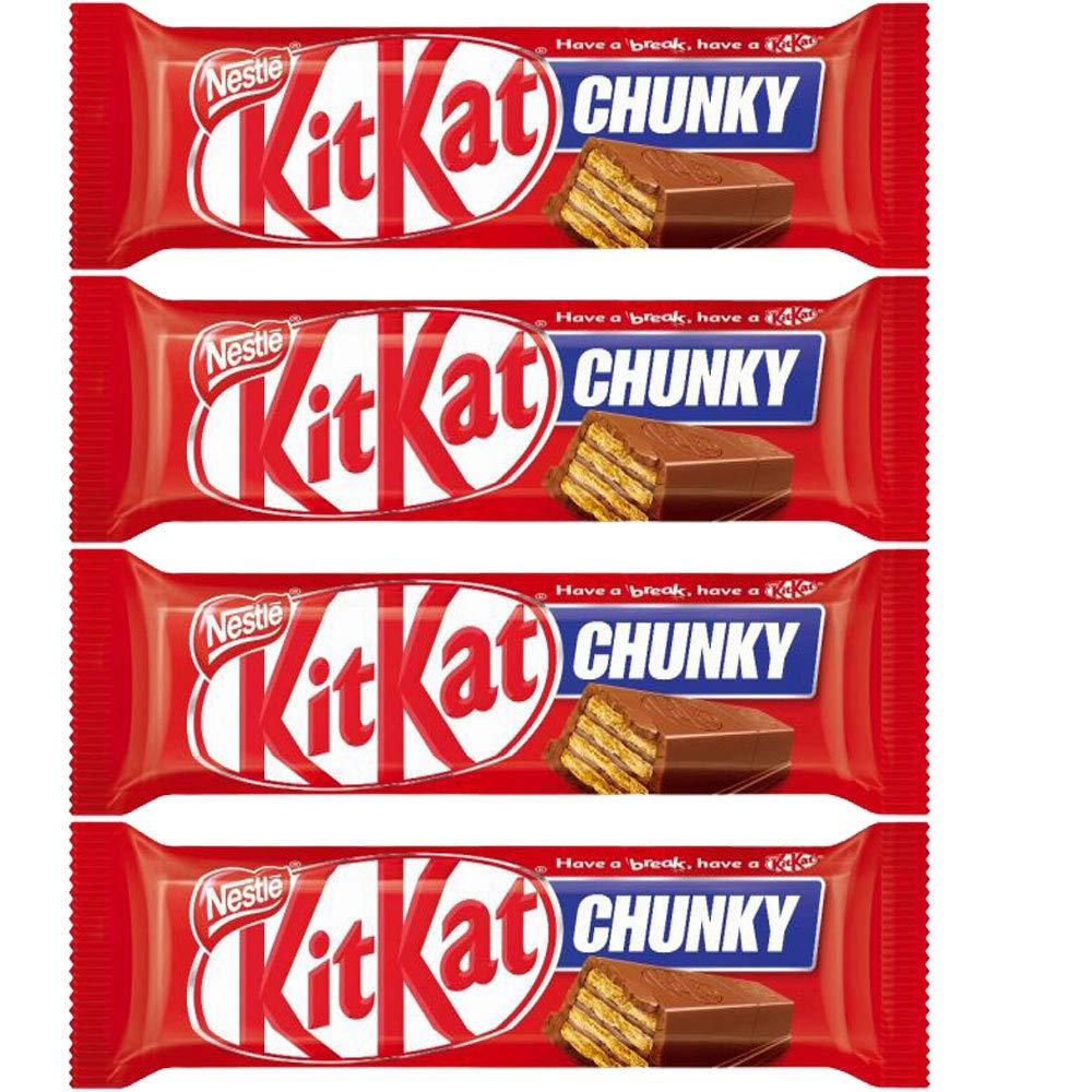 Kitkat KIT KAT Chunky Milk Chocolate, Pack of 4, 168 G