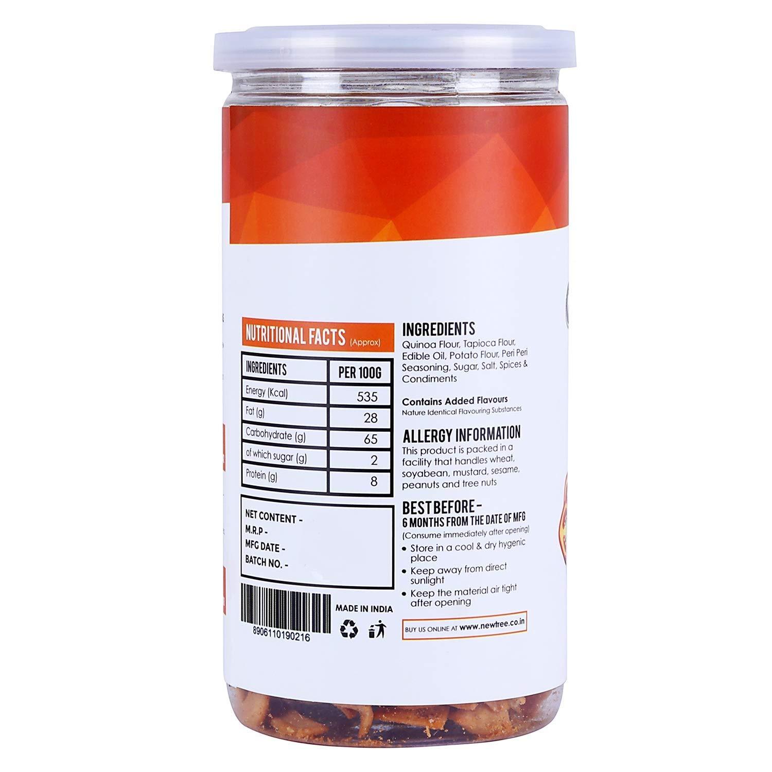 New Tree New Tree Quinoa Chips Peri Peri 225gms, Gluten Free Snacks