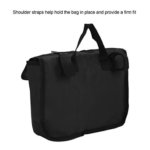 Luroze Walker Storage Bag, Strong Durable Waterproof Lightweight 600D Encrypted Polyester Fabric Scooter Walker Wheelchair Carry Case Black