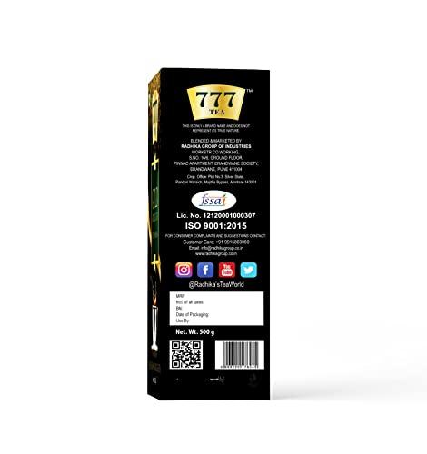 777 777 Tea Gold Long Leaf Tea | Assam tea | Rich & Aromatic Chai | Black Tea | Tea Leaf | Chai Patti (Pack Of 3, 500 GM Each)