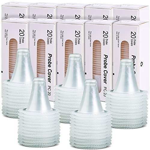 EssaUnica 200X Ear Thermometer Covers Lens Filters Refill Caps for All Braun ThermoScan Models, BPA Free and Disposable for Braun Thermoscan