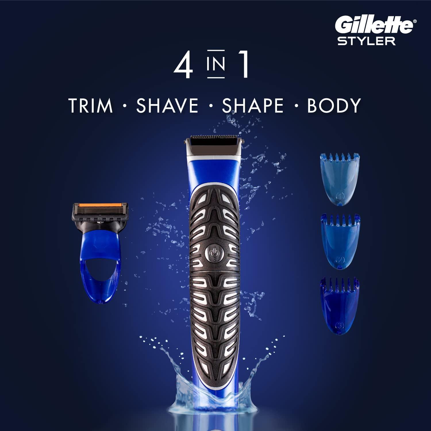 Gillette Gillette Fusion Proglide 4-in-1 Styler for Trimming & Gillette Fusion Proglide Razor for Men | Pack of 1 COMBO