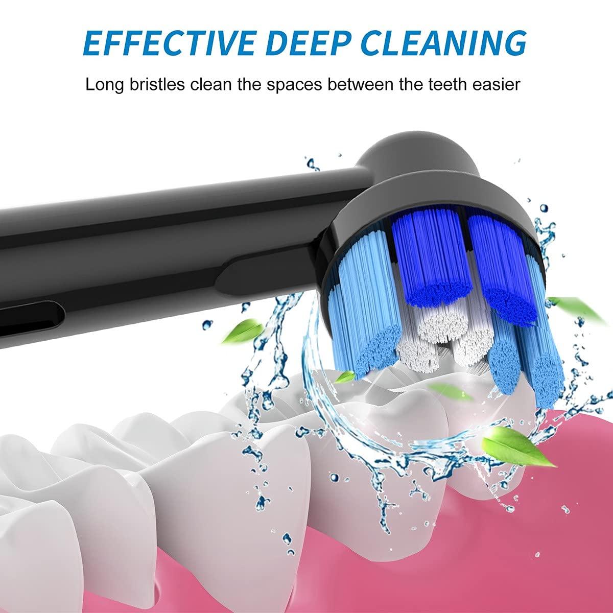 FREZAHN 8pcs Replacement Toothbrush Heads Compatible with Oral B Electric Toothbrush - Replacement Toothbrush Heads Compatible with Braun Oral B Toothbrush