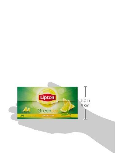Lipton Lipton Lemon Zest Green Tea Bags, (25 Pieces)