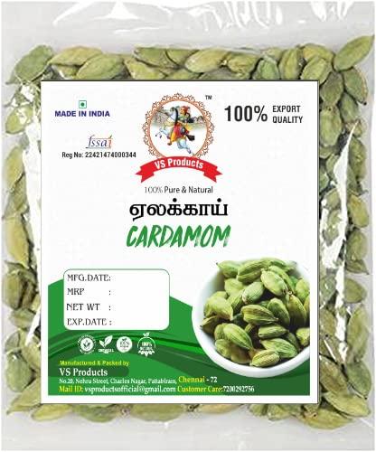VS Products VS Products Elakkai, 350g, Cardamom, Elakulu, Elaichi, Elakkay, Helps with Digestive Problems,(Pack of 3 X 100g, Pack of 1 X 50g)