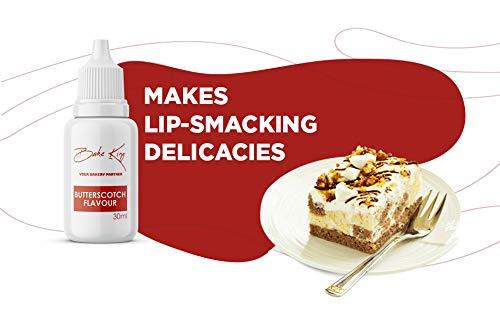 BAKE KING BAKE KING Butterscotch Flavour 30ML Essence for Baking Cakes, Jams, Jelies, Cookies, Ice Creams and Puddings Liquid Food Essence for Cake Making (Butterscotch Flavour 30ml)