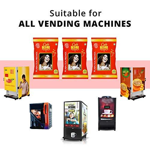 Cafe DESIRE I DRINK SUCCESS Cafe DESIRE I DRINK SUCCESS Instant Plain Tea Premix Red Range Combo 3Kg | 3 x 1Kg | Makes 250 Cups | Milk not required | Just add hot water | Manually and all Vending Machine Suitable