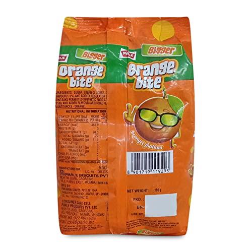 Parle Parle Bigger Orange Bite, 195g Pouch