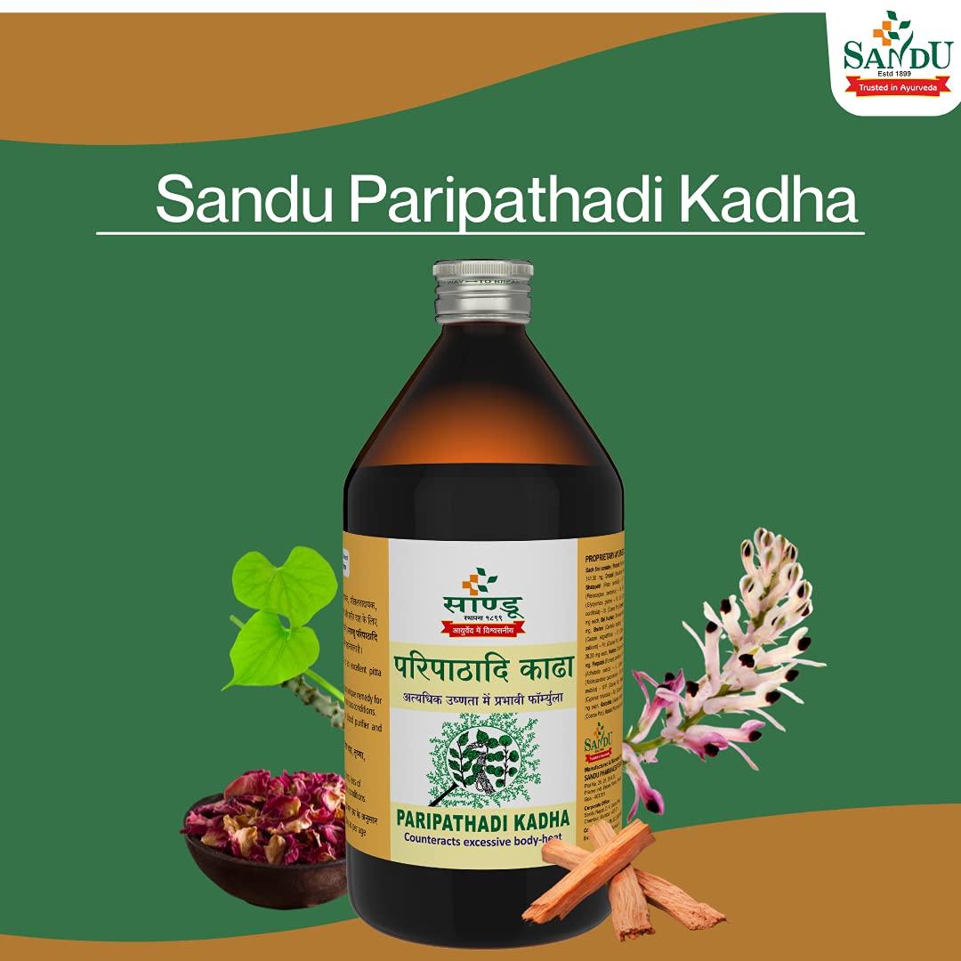SANDU Sandu Paripathadi Kadha | Best Tonic for Reducing Heat in the Body | (200 millilitre)