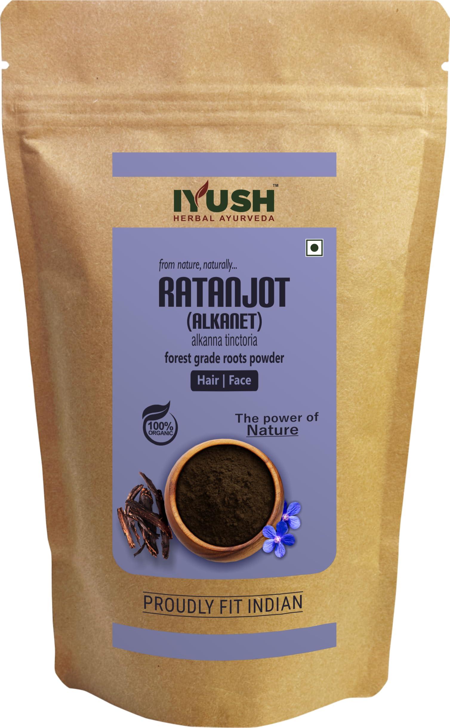IYUSH IYUSH Herbal Ayurveda Ratanjot Powder for Hair 900gm | Ratanjot Root for Hair | Alkanet Root | Ratan Jot | Vembalam Pattai for Hair Growth | Vempalampattai for Hair Growth | Rattan Jot |
