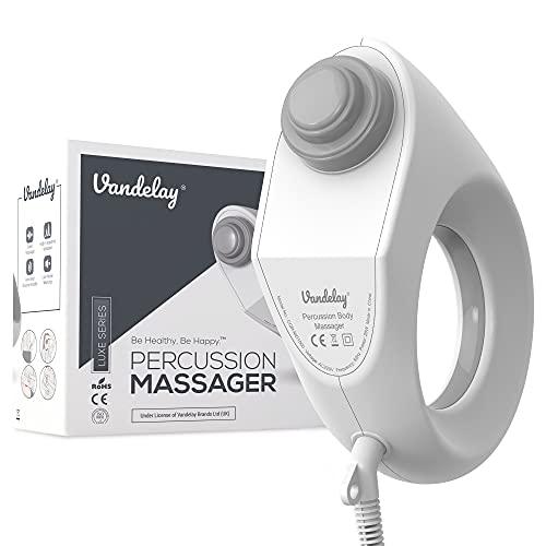 Vandelay Vandelay (UK) Deep Tissue Percussion Massager - Electric Handheld Gun Massager for Pain relief & relaxation (Wired)