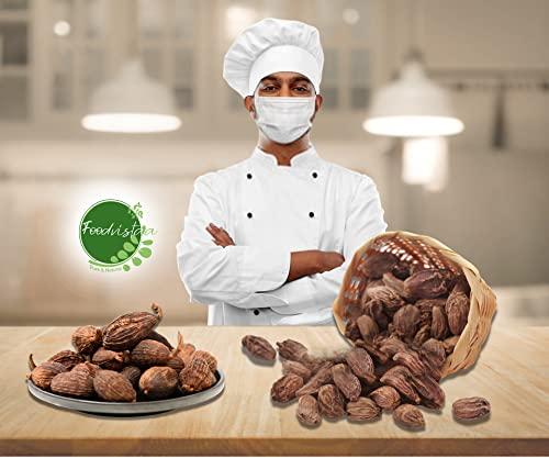 FOODVISTAA FOODVISTAA Whole black cardamom, organic black cardamom pods, kali moti elaichi large cardamom 400 Grm