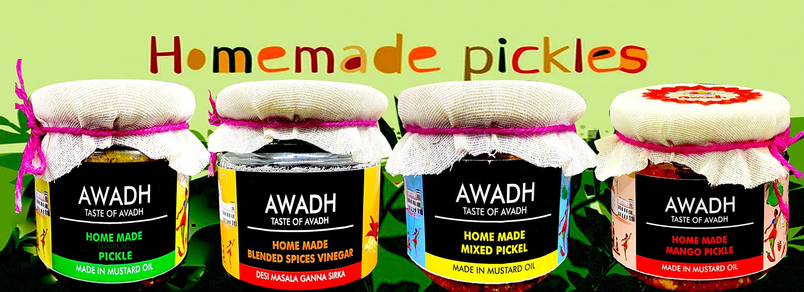 Awadh Uttar Pradesh ka Aaam Ka Achar, Made in Desi Mustered Oil Home Made with Super Blended Spices (450g)