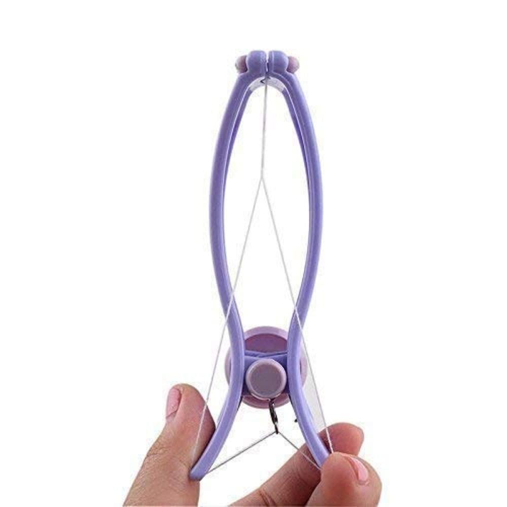 RICCO STRADA PAP ANNOUNCER Eyebrow Face And Body Hair Threading and Removal System Tweezers Kit (Purple Color)