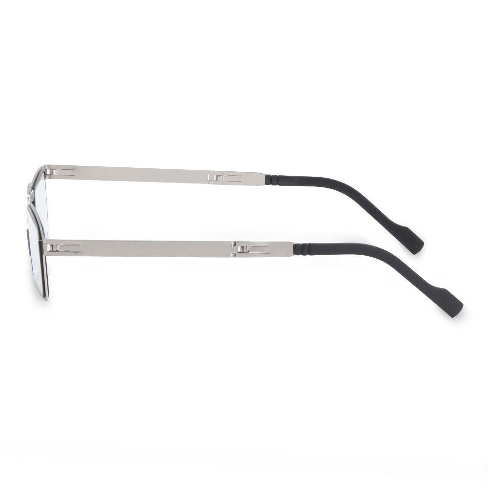 Besillia Besillia 1Pc Blue Anti-Light Reading Glasses Men Metal Foldable Presbyopia Spectacles Frame Cooling Glasses With Case +1.50 (+1.50)