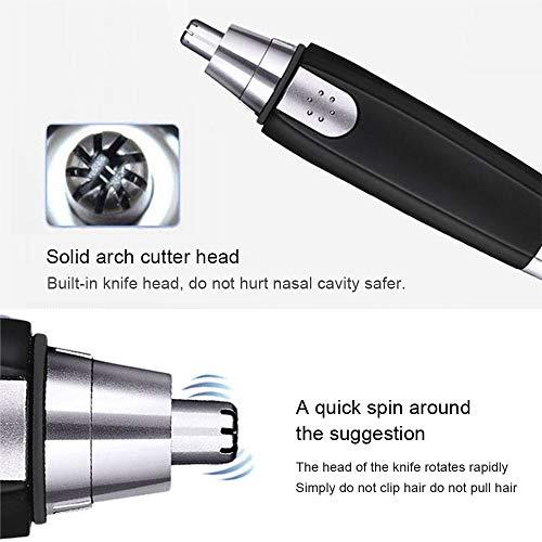 Qnotici YD-101 Nose Hair Trimmer Painless Ear Facial Hair Removal Water Resistant Hygienic Clipper Mirror Design for Nose Ear Eyebrow