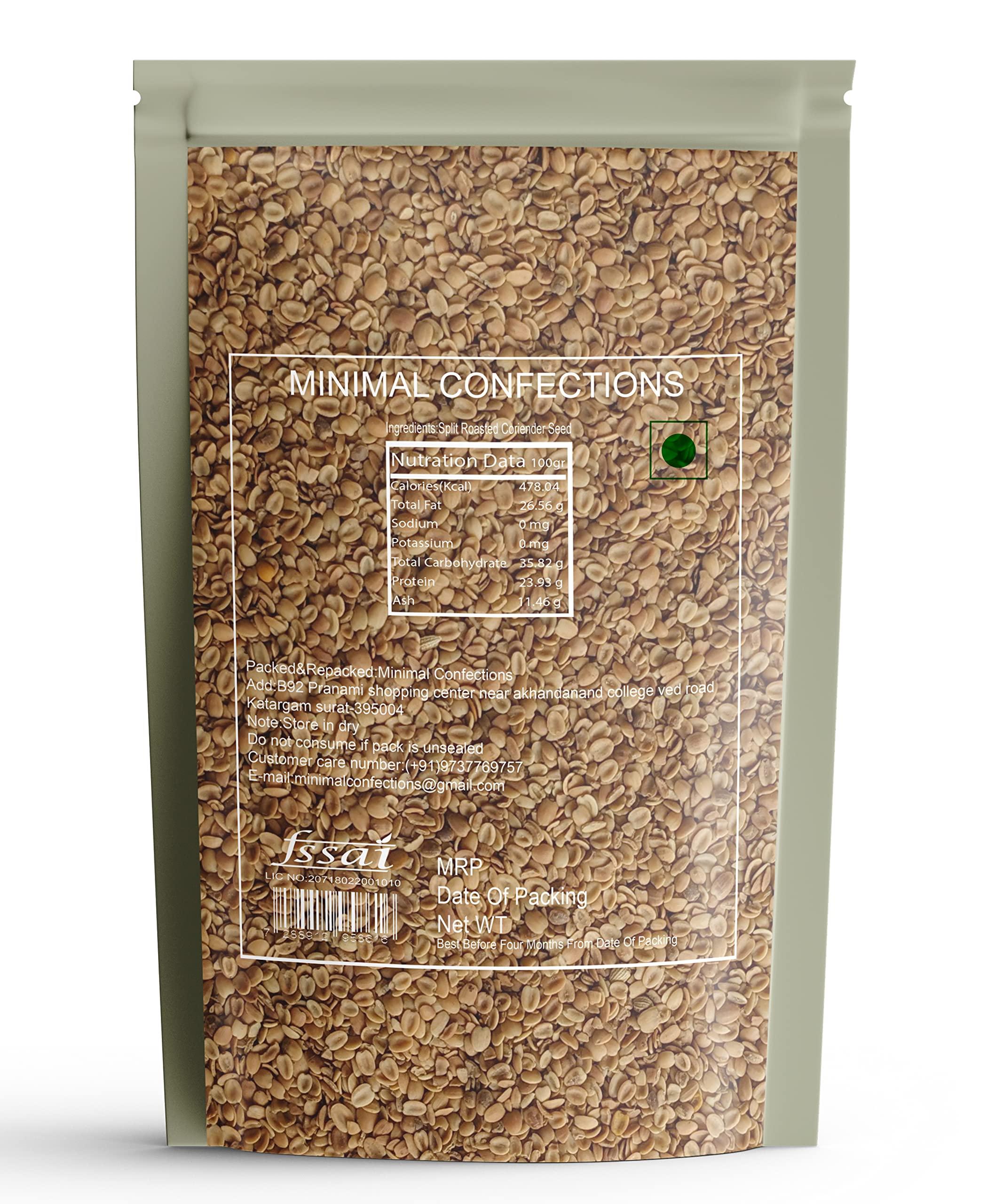 minimal Minimal Roasted Dhana Dal/Roasted and Split Coriander Seed,250Gr