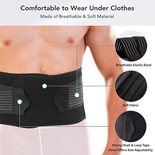 COIF COIF Cotton Lumbar Lower Back Pain Relief Brace for Orthopedic Sacral Waist Back Support - Tailbone Back Posture Corrector Lumbar Pain Belt for Man & Woman (28\" to 47\")