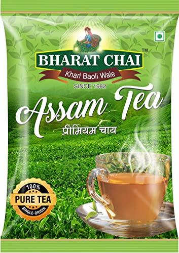 BHARAT CHAI Bharat Chai Royal Green label CTC chai | Extra large dana (mota dana) | 1 Kg | Chai Patti | Black CTC Loose Tea | 1kg Pack