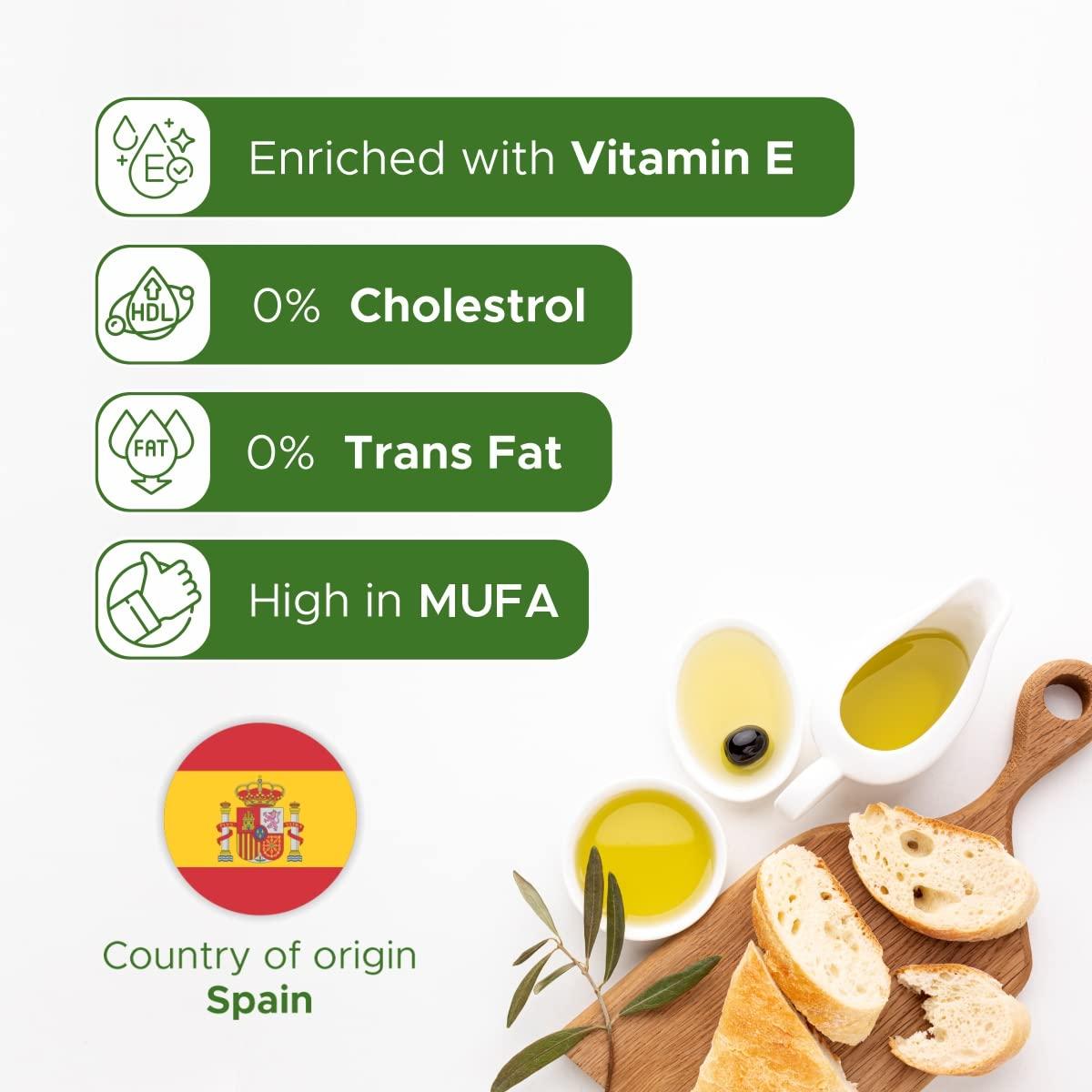 Figaro Figaro Olive Oil- Pure Olive Oil 200ml Tin & Figaro Extra Virgin Olive Oil- Cold Extracted- Perfect for Salad, Paratha, Marinade - Imported from Spain- 250m