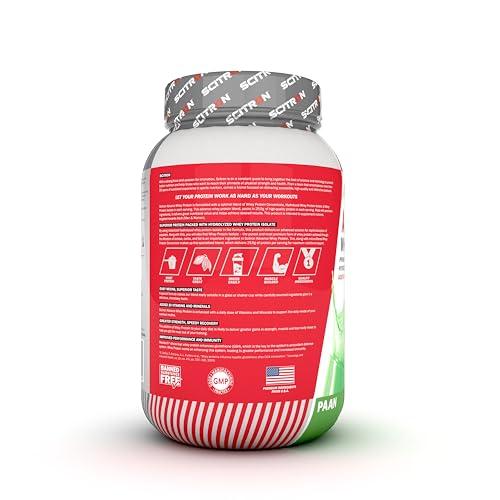 SCITRON Scitron Advance Whey Protein 1Kg Paan (28.5 Servings, 25.5g Protein, 5.5g BCAAs, 0g Sugar, 20 Vitamins & Minerals) Certified by Labdoor, USA | Sourced from Glanbia Nutrition | Certified by Informed Choice