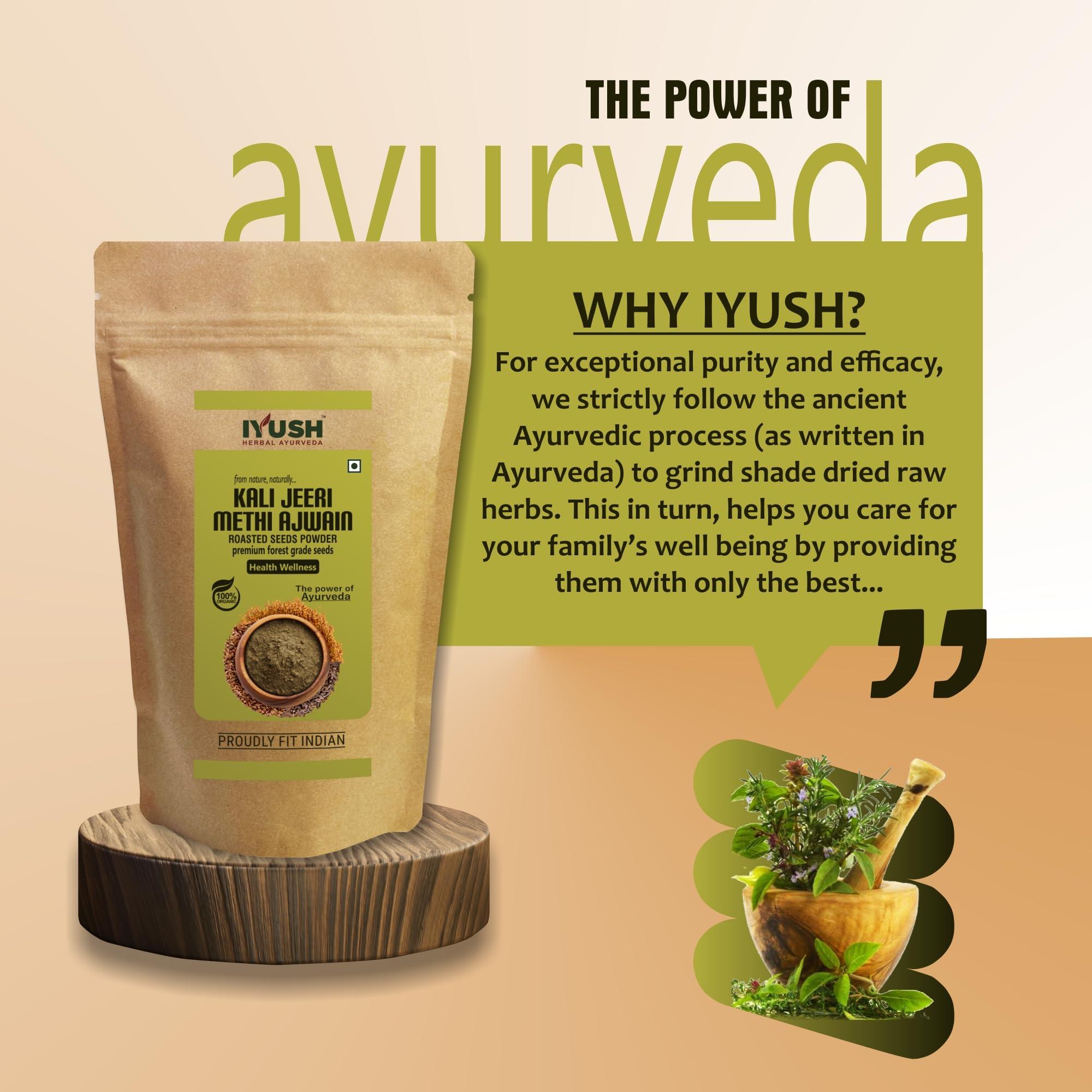 IYUSH Herbal Ayurveda IYUSH Herbal Ayurveda Kali Jeeri Methi Ajwain Mixture - 400gm