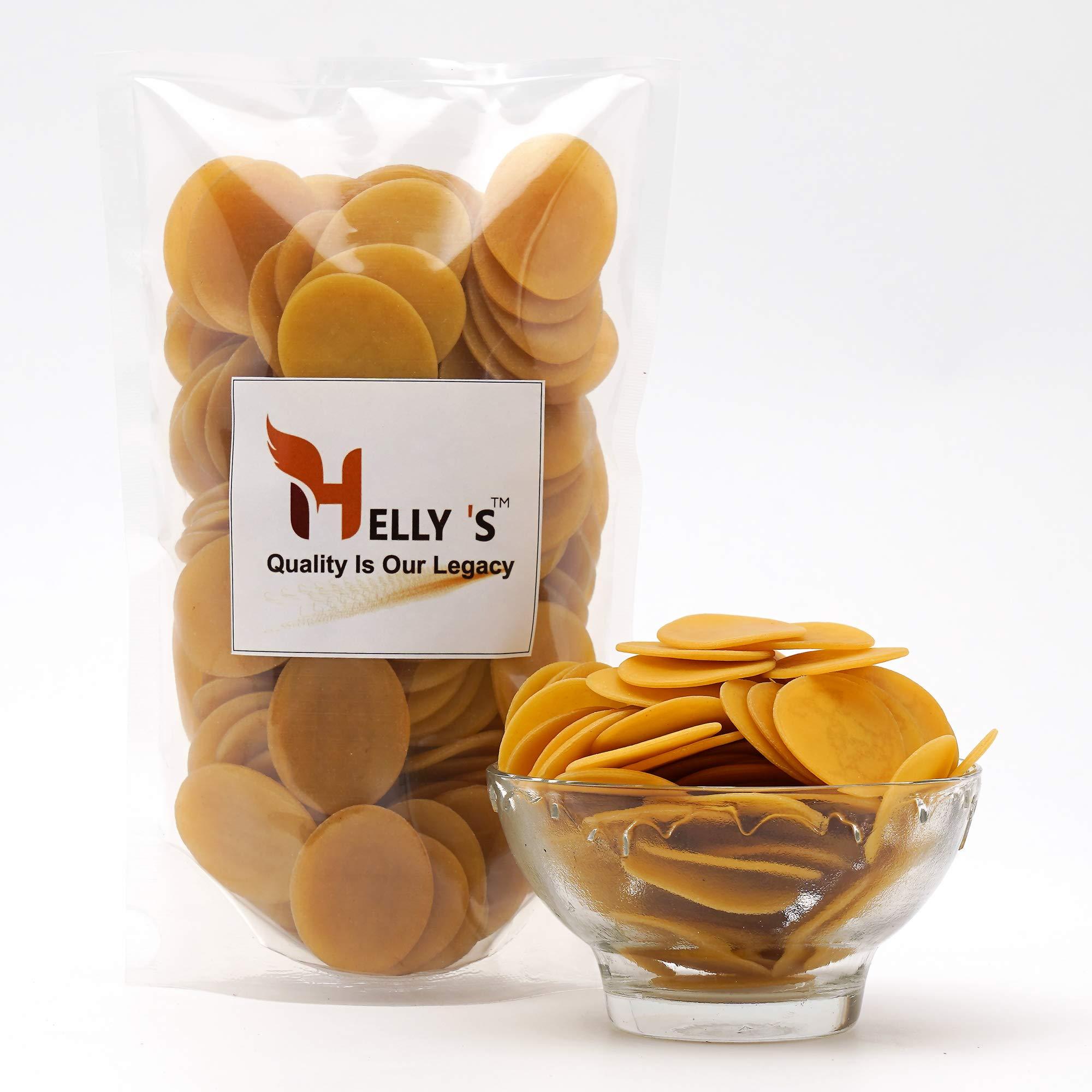 Helly's Helly\'s Dry Ready To Fry Atta Golgappa / Panipuri Papad Fryums (Puchka / Gupchup) Packet | Microwave, Air Fry Instant Fresh Whole Wheat Golgappe, Masala - 400 Gm