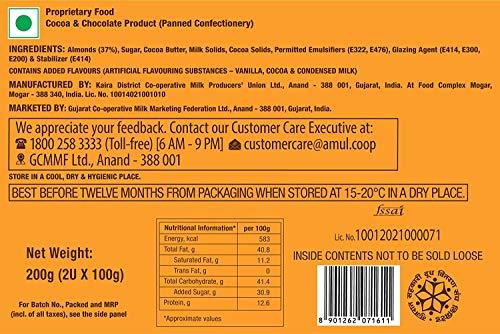 Amul Amul Almondo Chocolate 200 Gm. Rs. 200/-