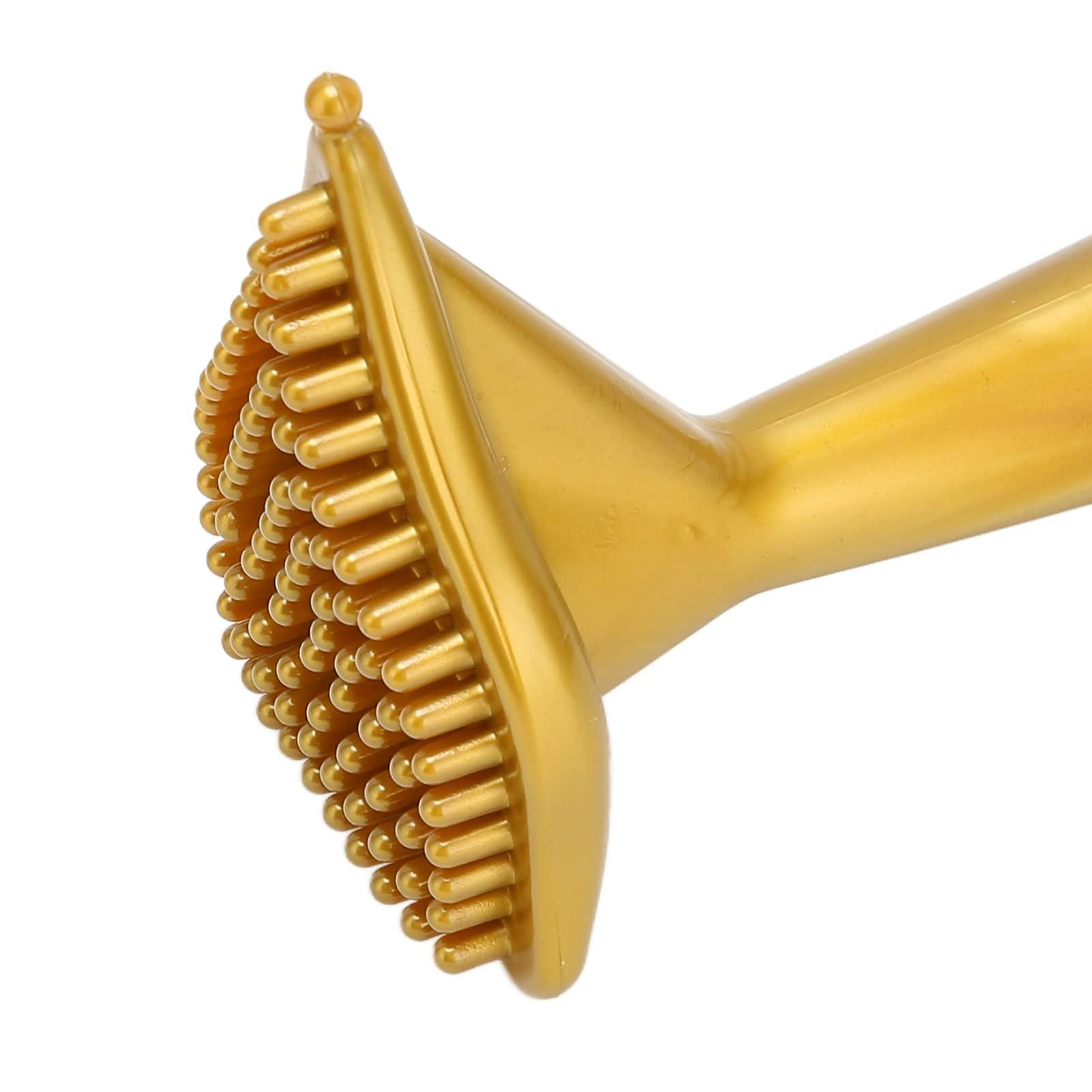 Betued Meridian Dry Brush, Meridian Massage Brush, Round Knob Design Relieves Pressure Silky Smooth Massage Slimming Peeling Body Brush for Massage Foot Leg Tissue