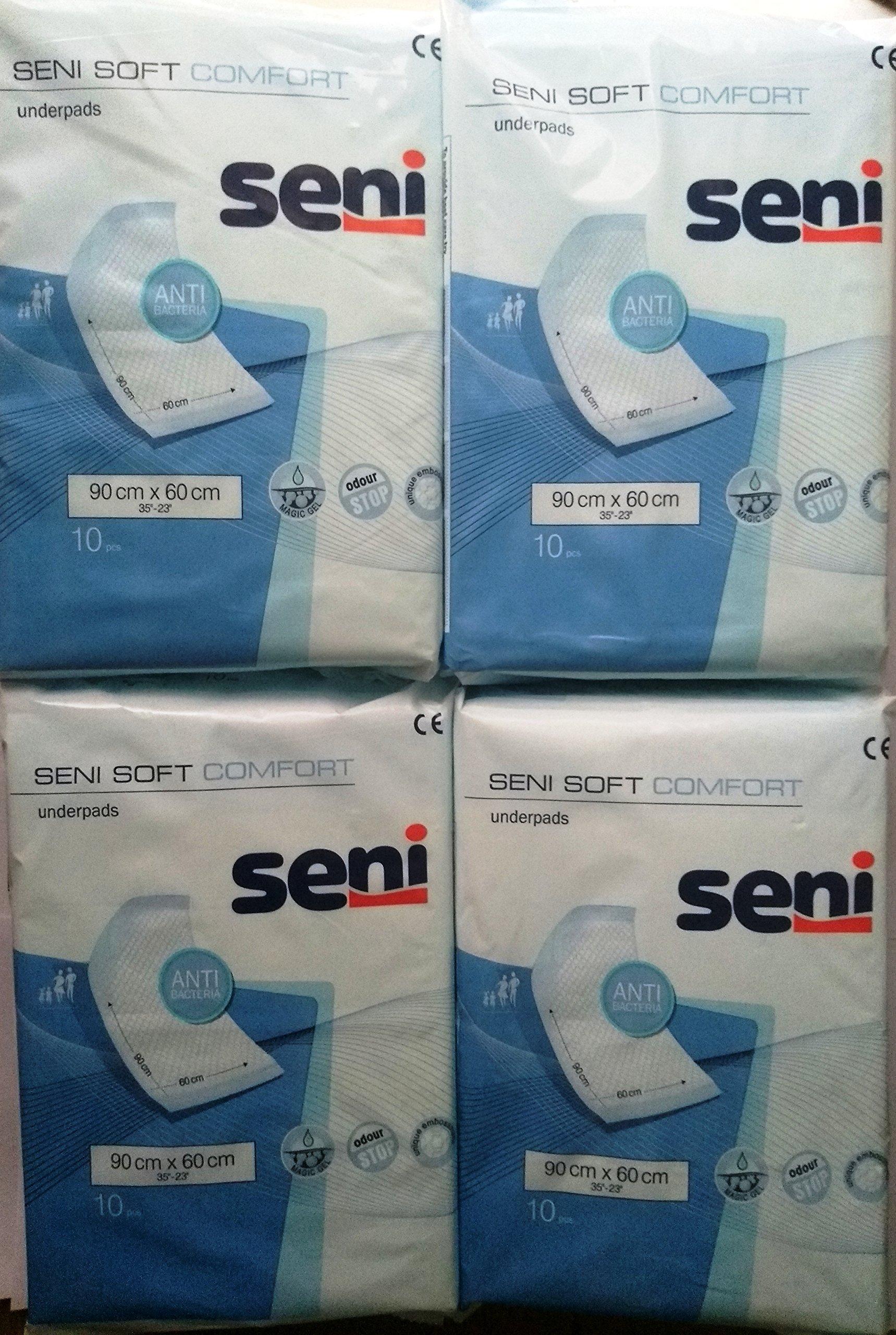 Seni Seni Soft Comfort Underpads - Combo Pack of 4 (40 Pieces)
