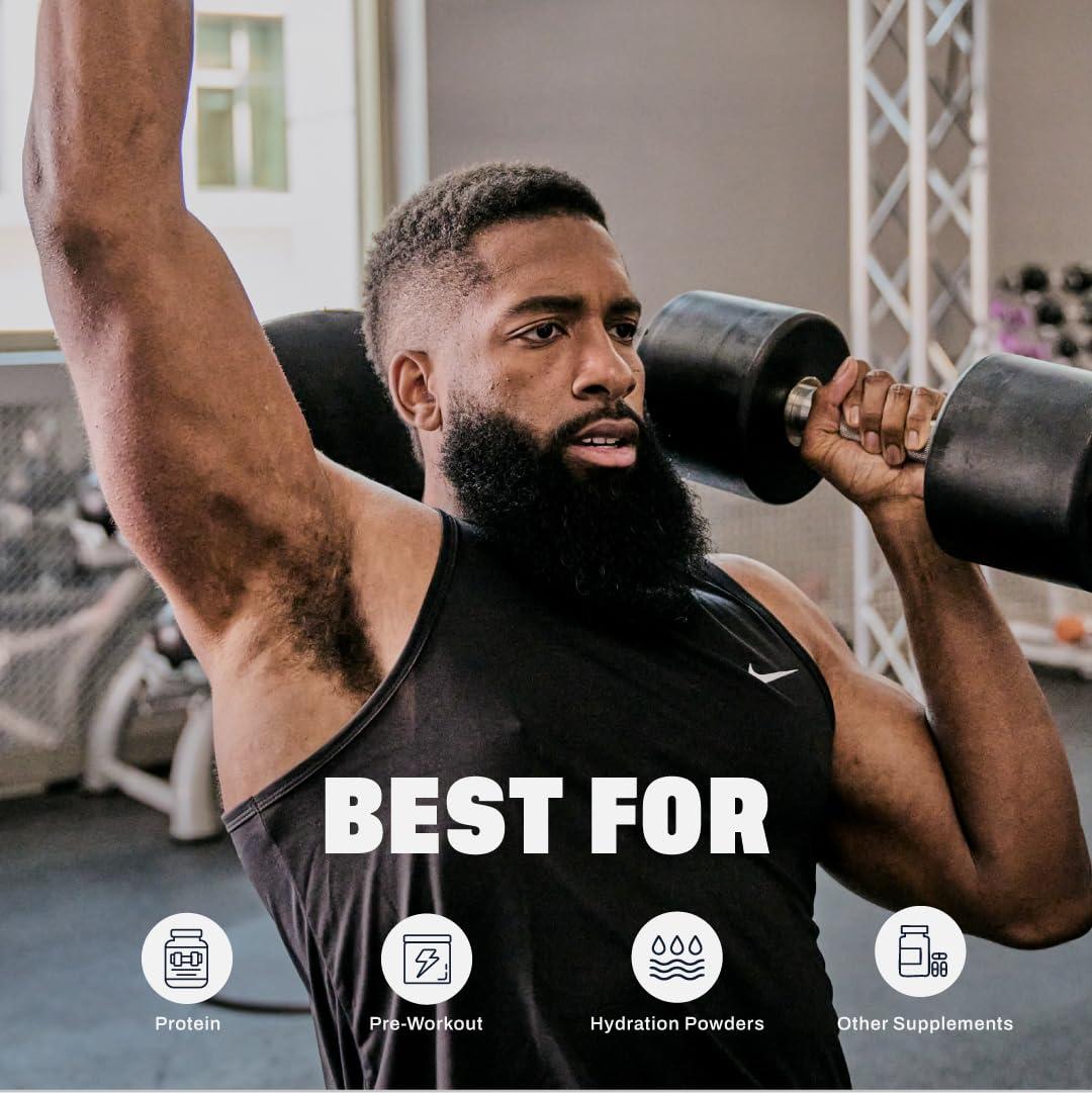 Blender Bottle BlenderBottle Pro Series Shaker Bottle, 24-Ounce, Black/Clear