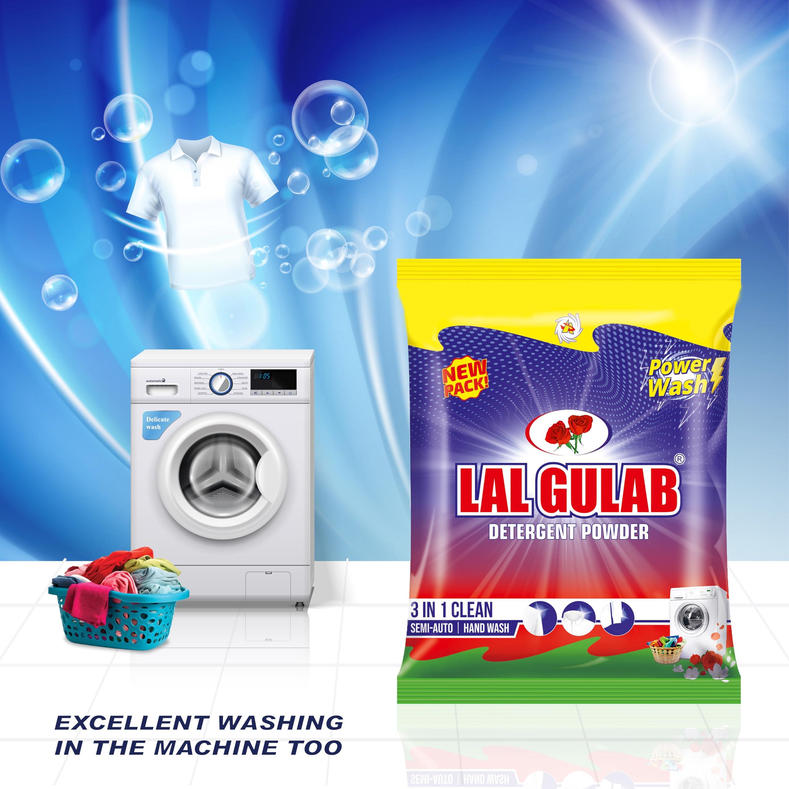 LALGULAB Lalgulab Double Power Top Load Washing Powder 8KG Detergent Powder 6KG (2KG Free) AQUA FRESH