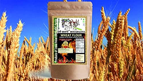 DESI KHAJANA Desi Khajana Premium Lokwan Wheat Chakki Fresh Atta | Wheat Flour | No Bleach | No preservatives | No Artificial Flavor | Rich in Micro-nutrients | Produce from Organic Farms of India (9000g)