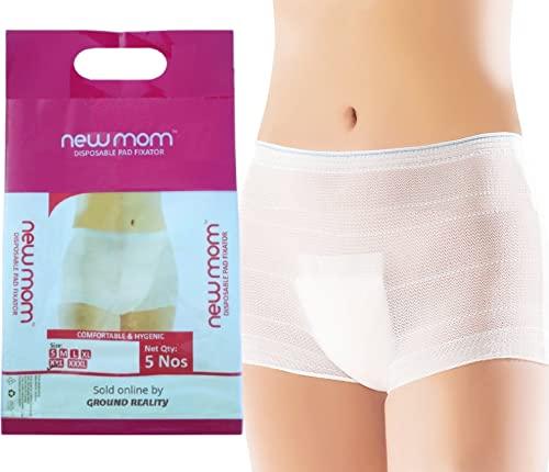 TUNSECHY XL New mom Disposable Panties Pad Fixator for Hip Size 101 112 cm. A Comfortable and Hygienic way of holding pads Protection from Fungal Infections. New Mom Pad fixator Panties XL TU4