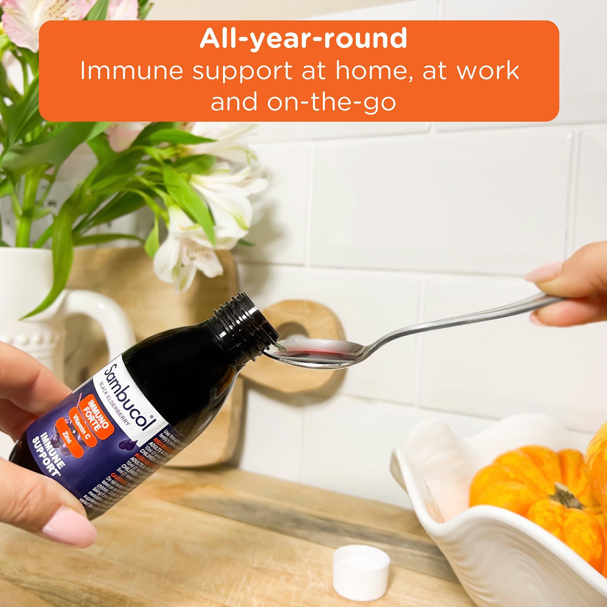 Sambucol Sambucol 120ml Immuno Forte Liquid by SAMBUCOL Black Elderberry Liqu