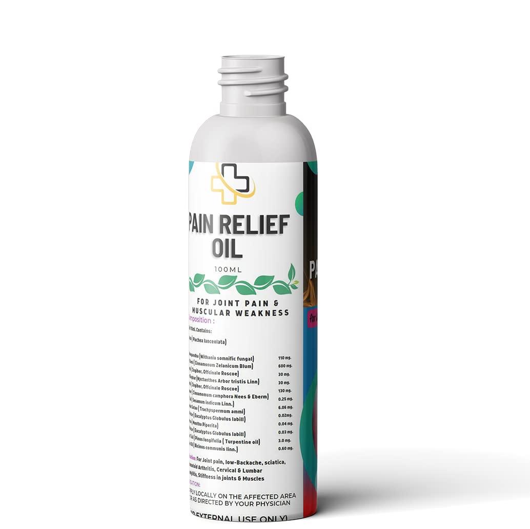 FCS Natural & Ayurvedic Pain Relief Oil for Muscle & Joint Pain 100ml