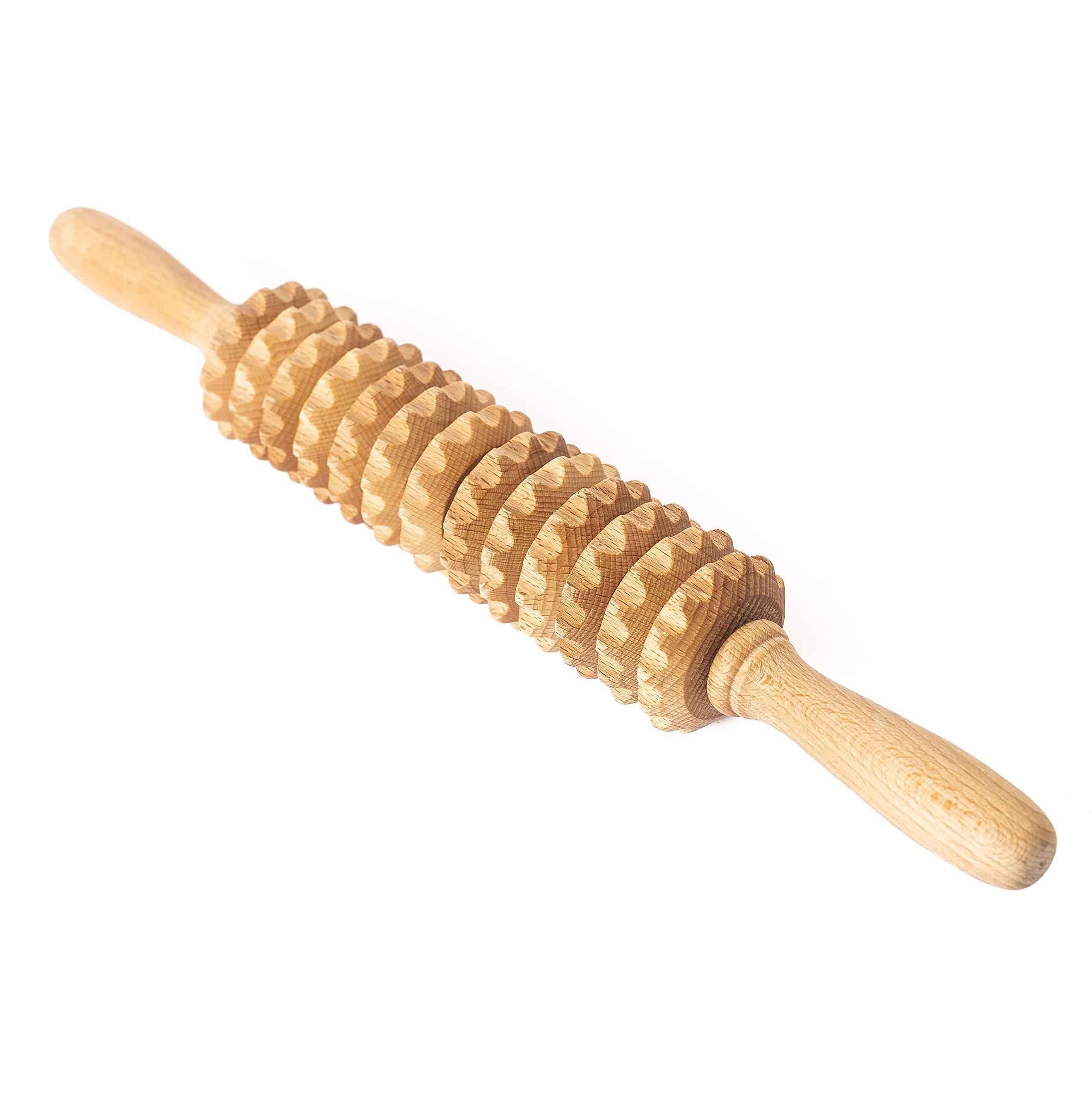 tuuli Tuuli Accessories Anti Cellulite Massage Roller Tool Massager Maderotherapy Wooden 15.7 inches